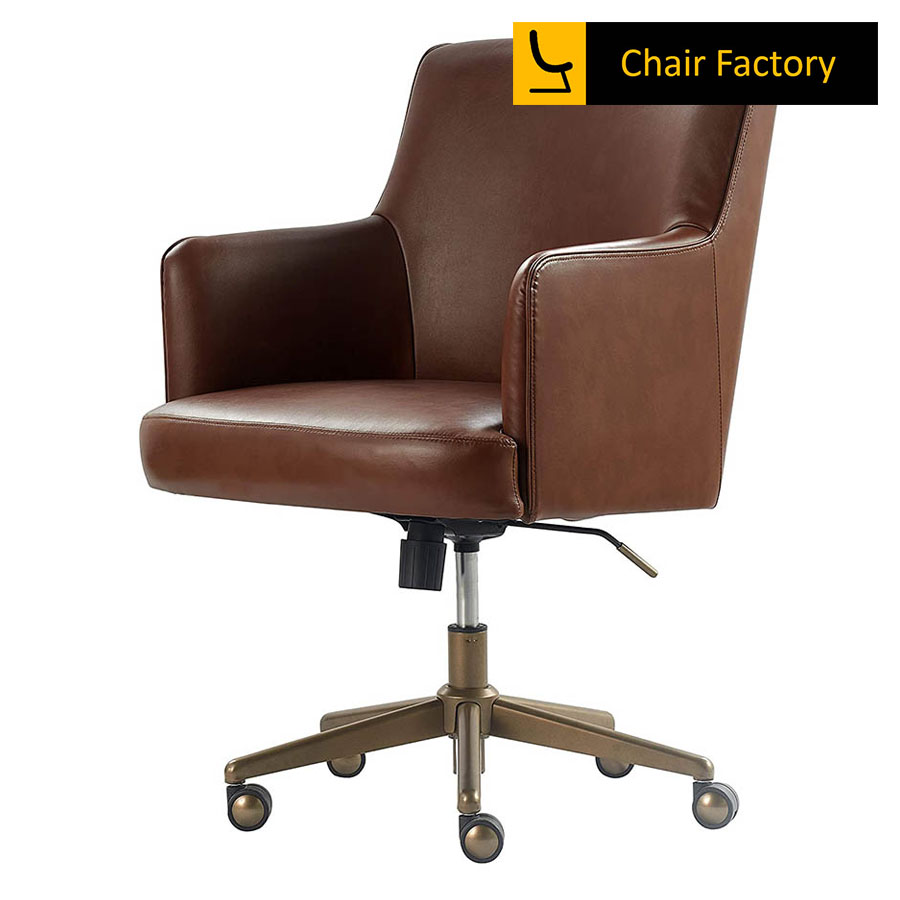 Newcastleton Brown Leather Designer Chair